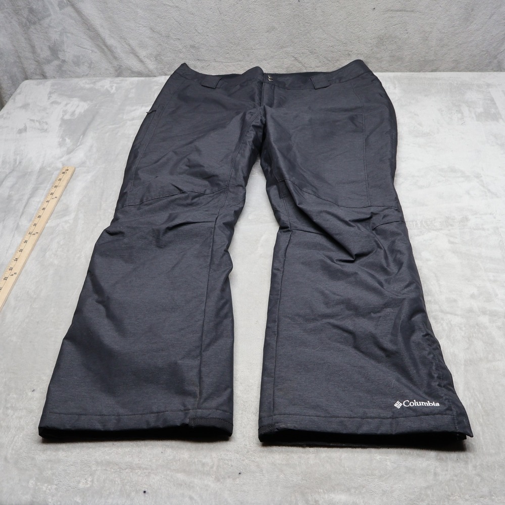 Columbia Snow Pants Women 1X Black Bugaboo Waterproof Insulated Ski Hiking 40x33